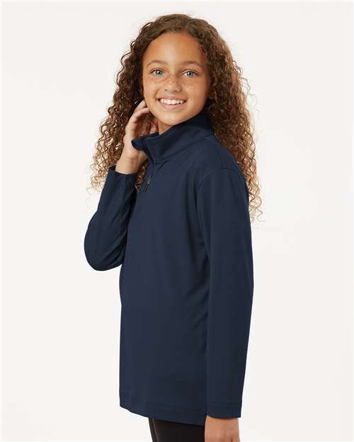 AllPro 41870Y Youth Pro-Lock Performance Quarter-Zip Pullover in 