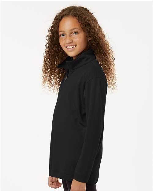 AllPro 41870Y Youth Pro-Lock Performance Quarter-Zip Pullover in 
