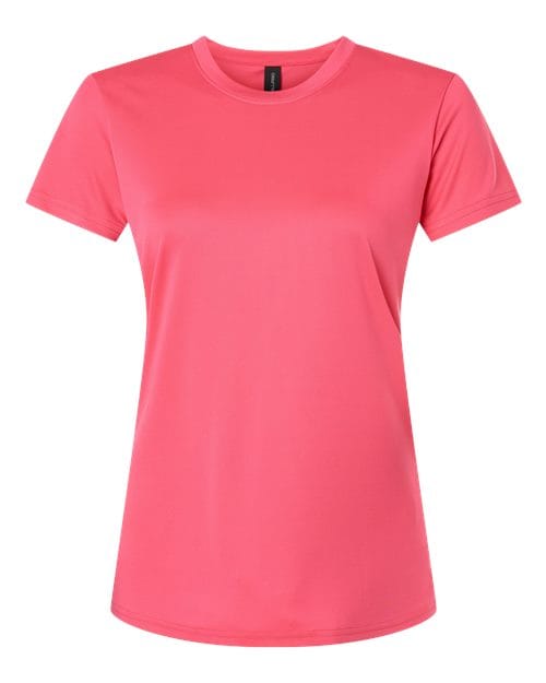 AllPro 48000L Women's Pro-Lock Performance T-Shirt in Bright Pink