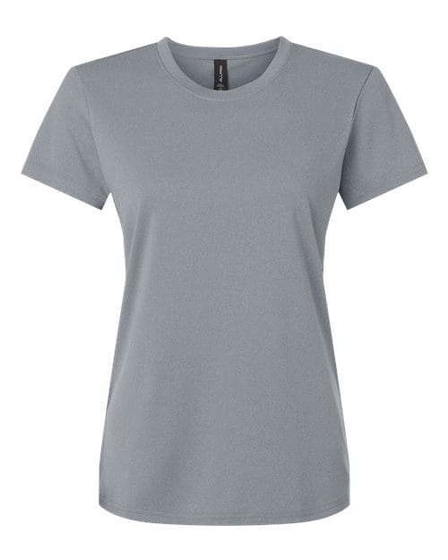 AllPro 48000L Women's Pro-Lock Performance T-Shirt in Heather Steel