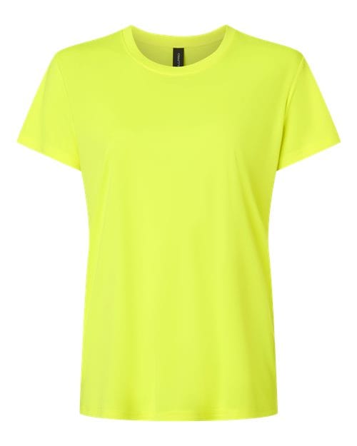 AllPro 48000L Women's Pro-Lock Performance T-Shirt in Neon Yellow