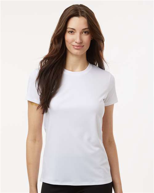 AllPro 12544 S / White AllPro 48000L Women's Pro-Lock Performance T-Shirt
