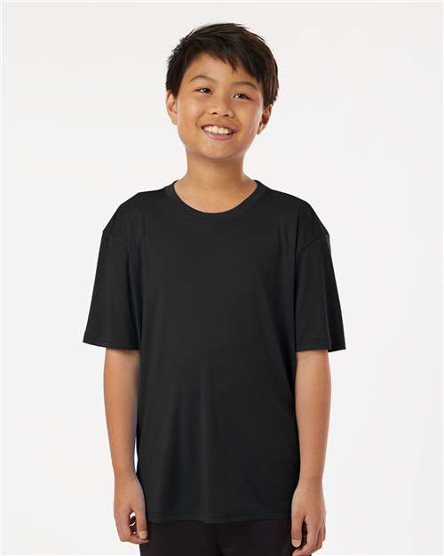 AllPro 48000Y Youth Pro-Lock Performance T-Shirt in Black
