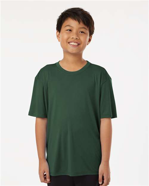 AllPro 48000Y Youth Pro-Lock Performance T-Shirt in Forest Green