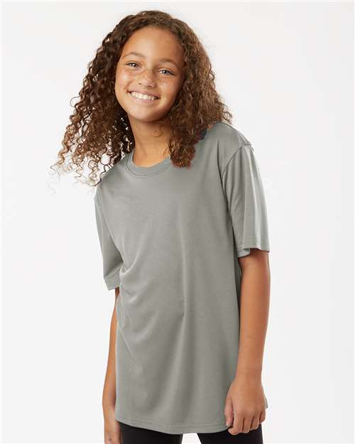 AllPro 48000Y Youth Pro-Lock Performance T-Shirt in Greystone