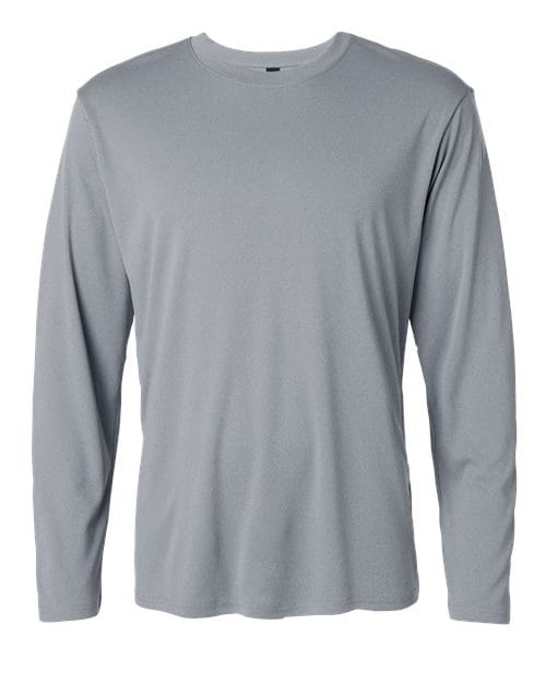 AllPro 48400 Unisex Pro-Lock Performance Long Sleeve T-Shirt in Heather Steel