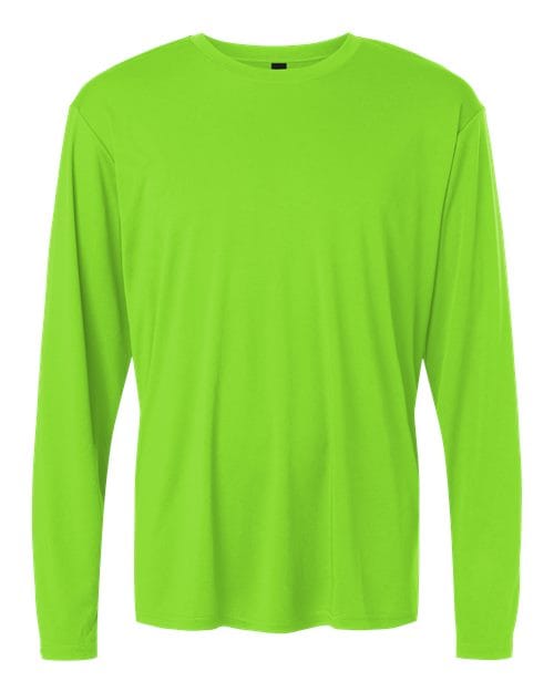 AllPro 48400 Unisex Pro-Lock Performance Long Sleeve T-Shirt in Lime