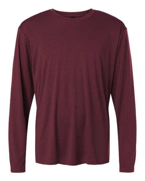 AllPro 48400 Unisex Pro-Lock Performance Long Sleeve T-Shirt in Maroon