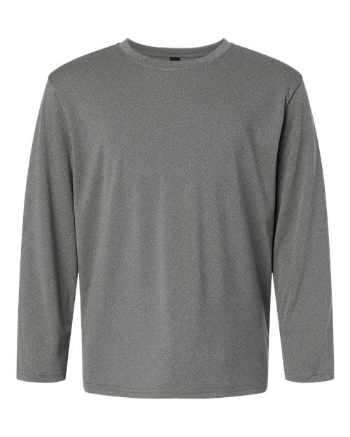 AllPro 48400Y Youth Pro-Lock Performance Long Sleeve T-Shirt in Heather Granite