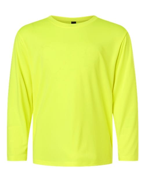 AllPro 48400Y Youth Pro-Lock Performance Long Sleeve T-Shirt in Neon Yellow