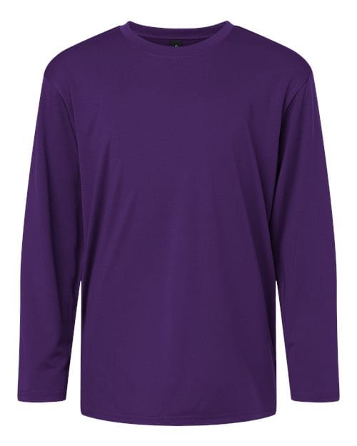 AllPro 48400Y Youth Pro-Lock Performance Long Sleeve T-Shirt in Purple