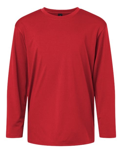 AllPro 48400Y Youth Pro-Lock Performance Long Sleeve T-Shirt in Red