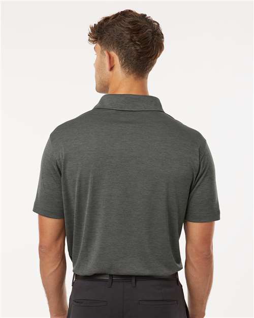 AllPro 4HM00 Men's Pro-Lock Performance Mélange Polo in Charcoal Melange