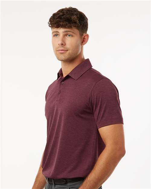 AllPro 4HM00 Men's Pro-Lock Performance Mélange Polo in Maroon Melange