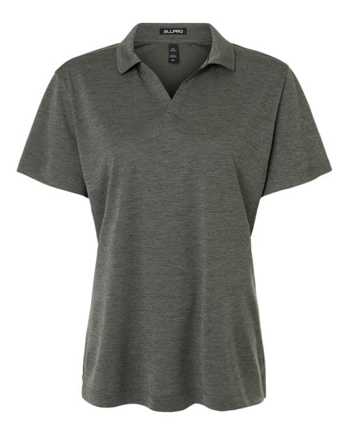 AllPro 4HM00L Women's Pro-Lock Performance Mélange Polo in 