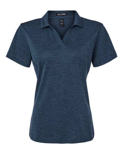 AllPro 4HM00L Women's Pro-Lock Performance Mélange Polo in 