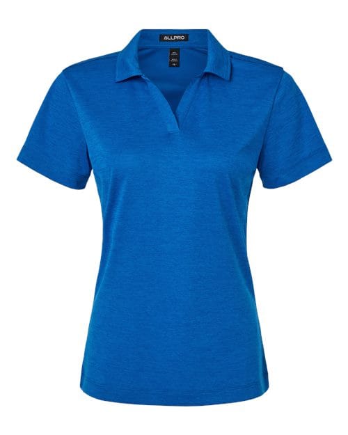 AllPro 4HM00L Women's Pro-Lock Performance Mélange Polo in 