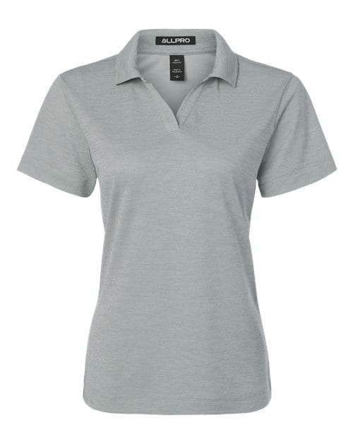 AllPro 4HM00L Women's Pro-Lock Performance Mélange Polo in 