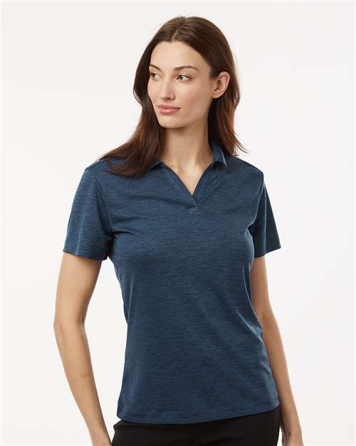 AllPro 4HM00L Women's Pro-Lock Performance Mélange Polo in Navy Melange