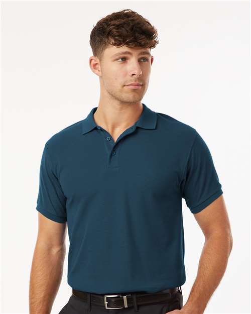 AllPro 62800 Men's Pique Polo in Atlantic Blue