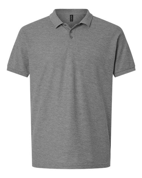 AllPro 62800 Men's Pique Polo in Heather Granite