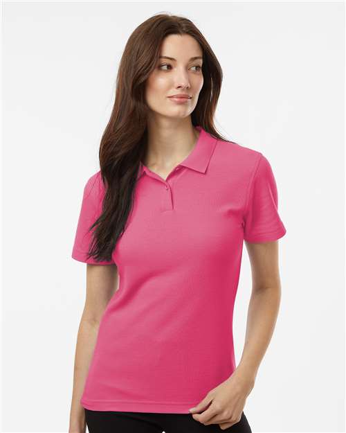 AllPro 62800L Women's Pique Polo in Bright Pink