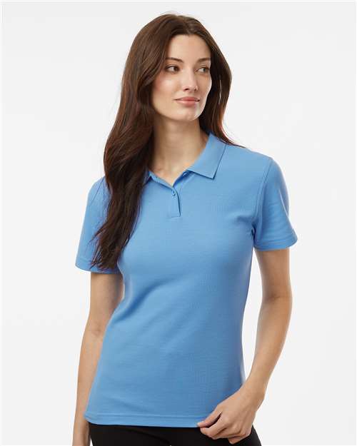 AllPro 62800L Women's Pique Polo in Carolina Blue