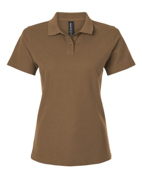 AllPro 62800L Women's Pique Polo in Cigar