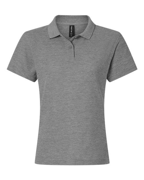 AllPro 62800L Women's Pique Polo in Heather Granite