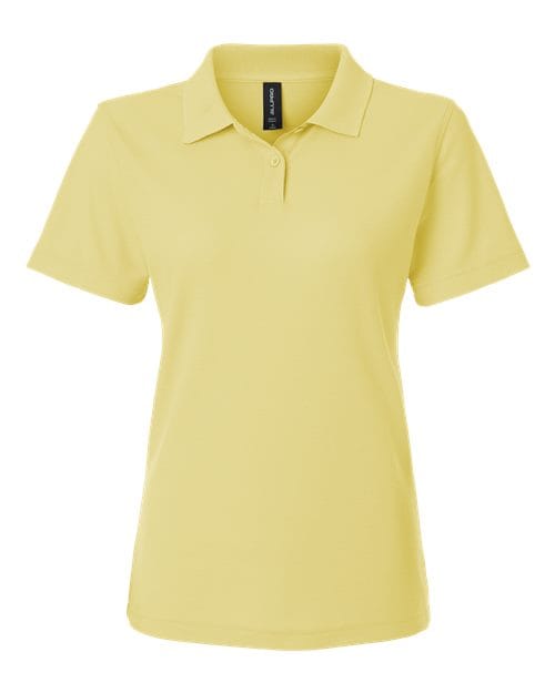 AllPro 62800L Women's Pique Polo in Light Yellow