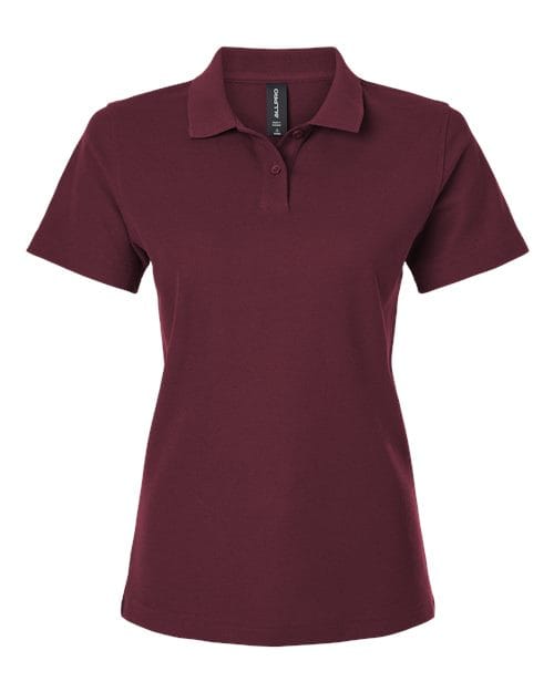 AllPro 62800L Women's Pique Polo in Maroon