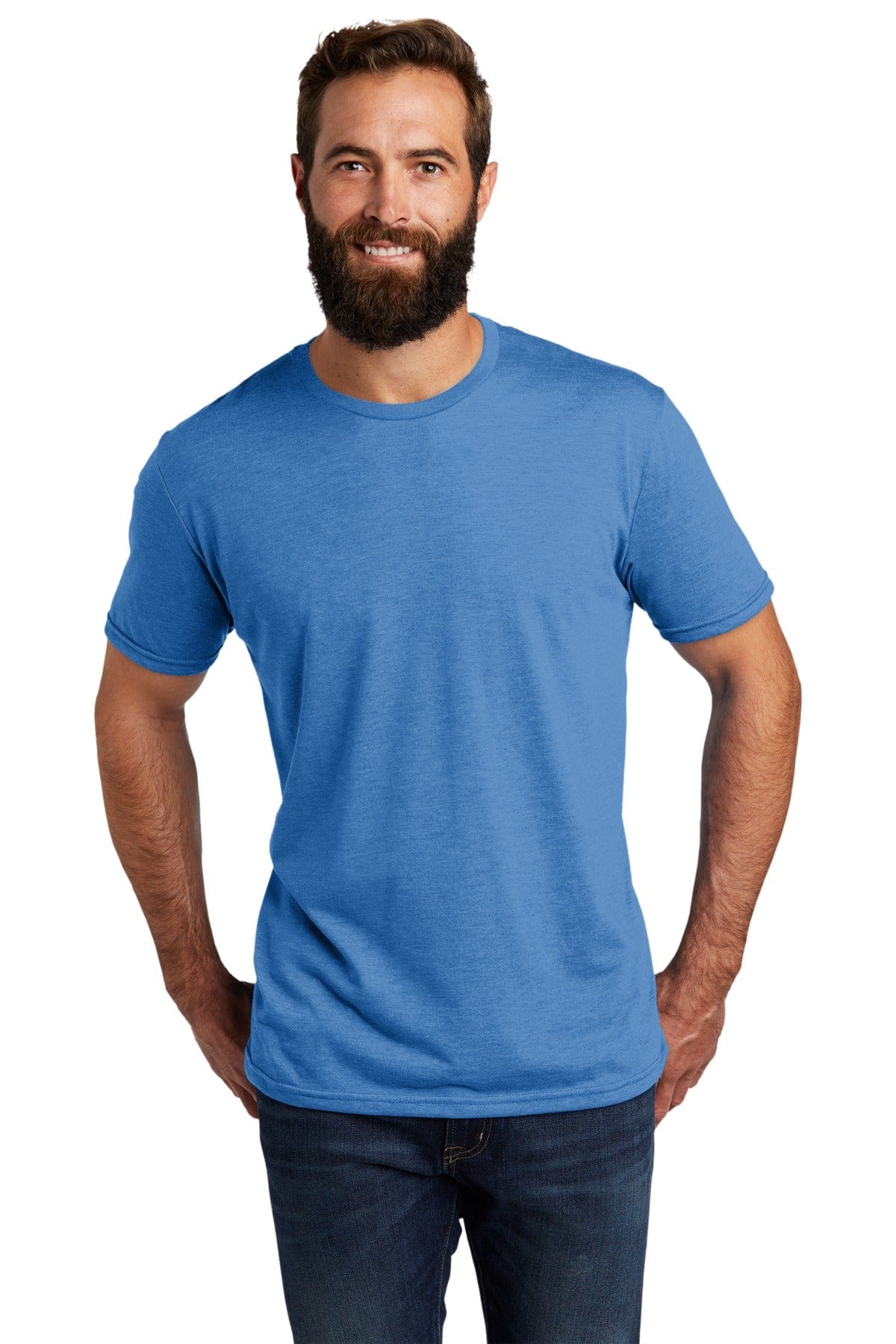 Allmade AL2004 Unisex Tri-Blend Tee in Azure Blue