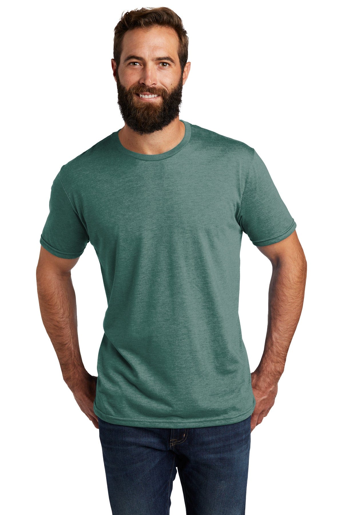 Allmade AL2004 Unisex Tri-Blend Tee in Deep Sea Green