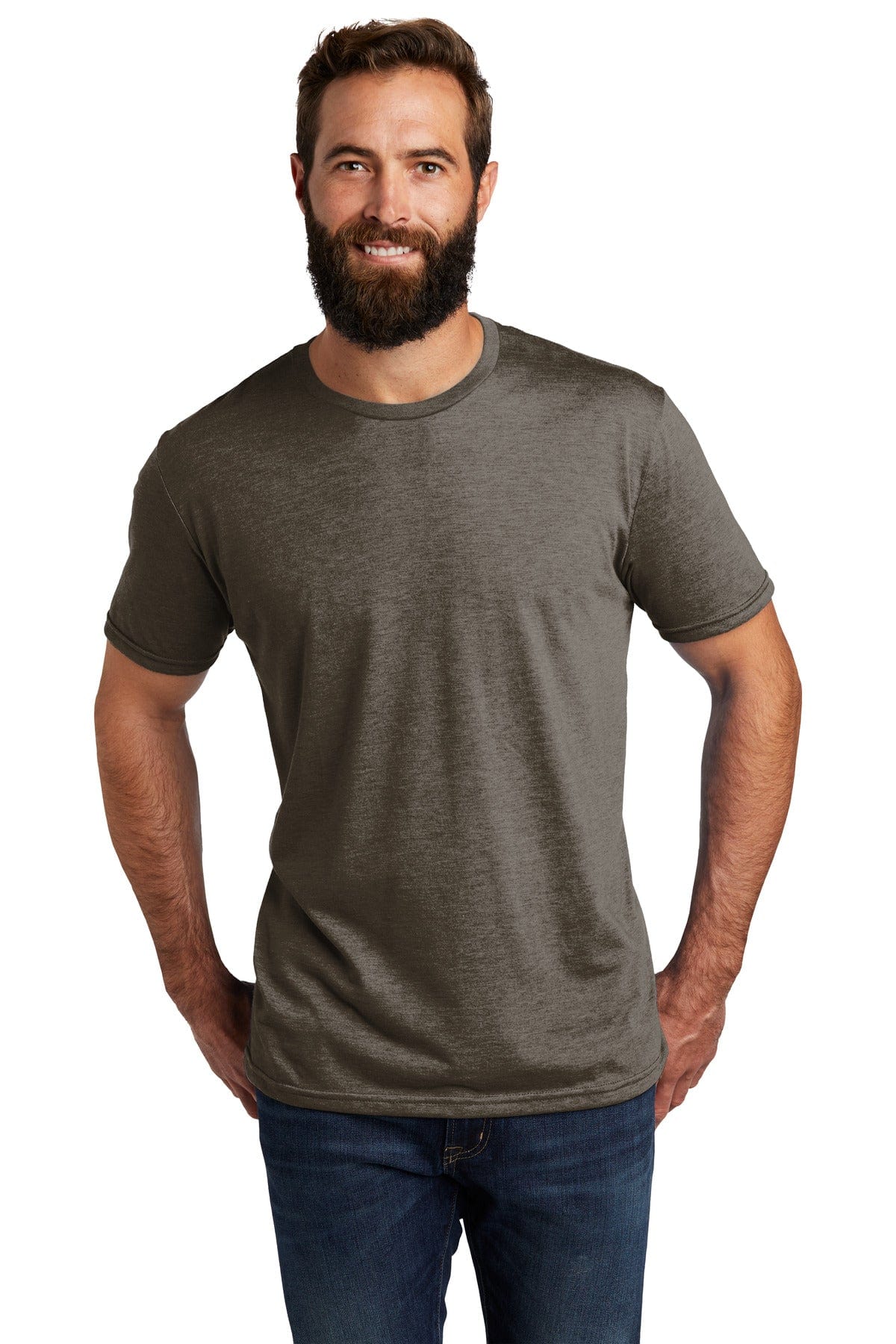Allmade AL2004 Unisex Tri-Blend Tee in Earthy Brown