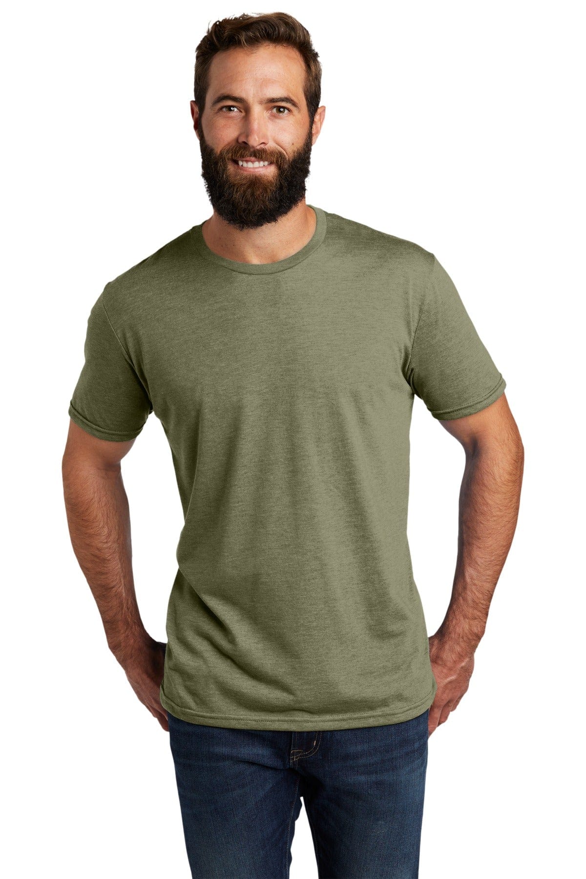 Allmade AL2004 Unisex Tri-Blend Tee in Olive You Green
