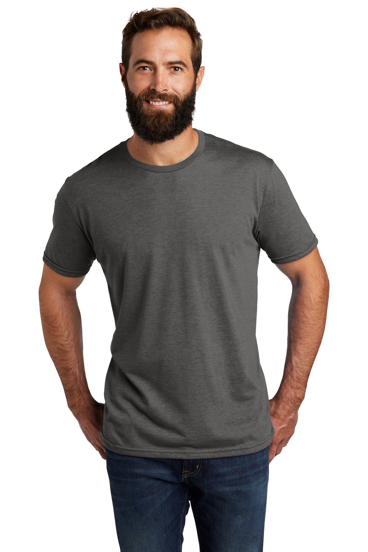 Allmade AL2004 Unisex Tri-Blend Tee in Space Black