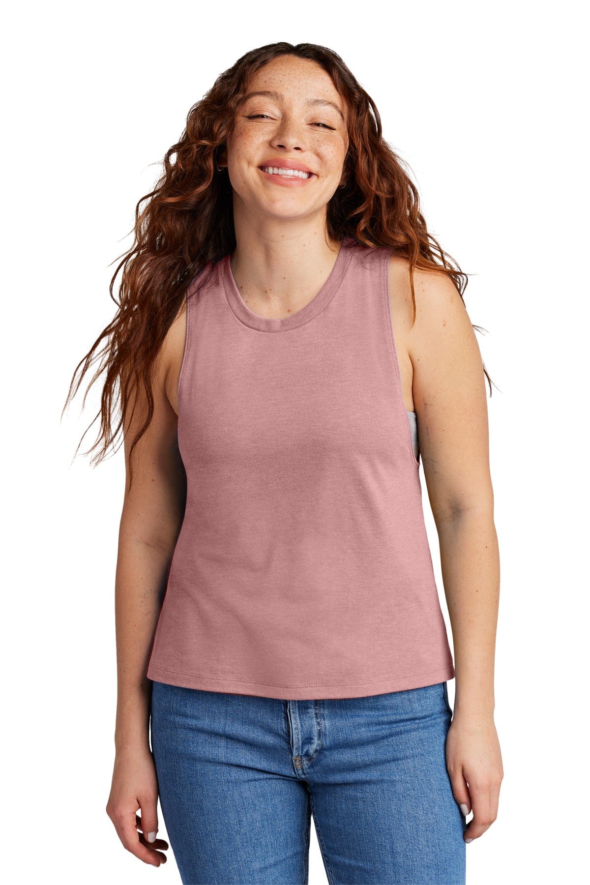 Allmade AL2020 Women's Tri-Blend Muscle Tank in Vintage Rose