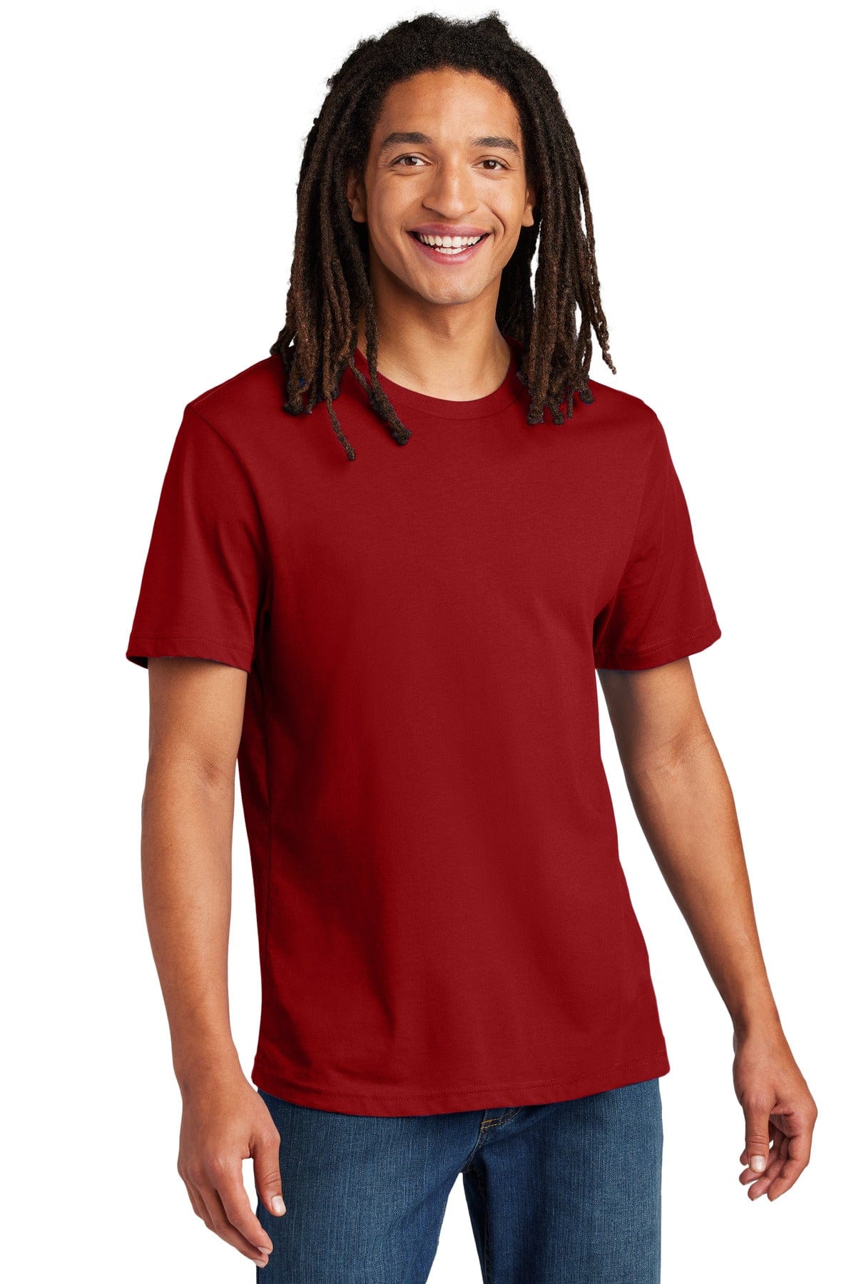 Allmade AL3000 Unisex Heavyweight Recycled Cotton Tee in Beet Red
