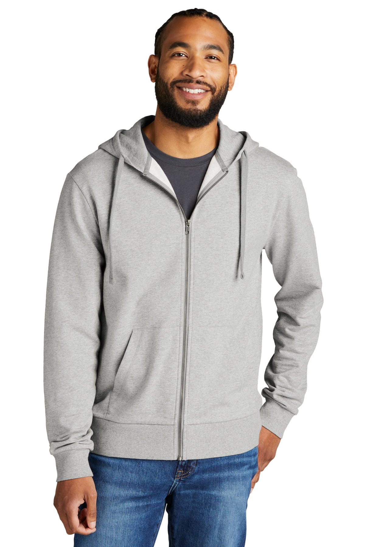 Allmade Unisex Organic French Terry Full-Zip Hoodie AL4002 in 