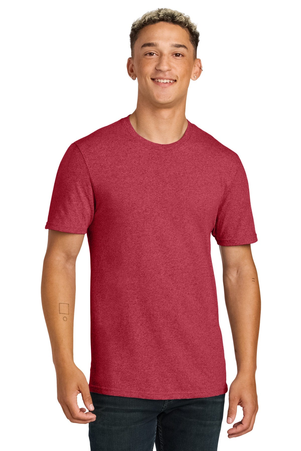 Allmade Unisex Recycled Blend Tee AL2300 in Reclaimed Red Heather