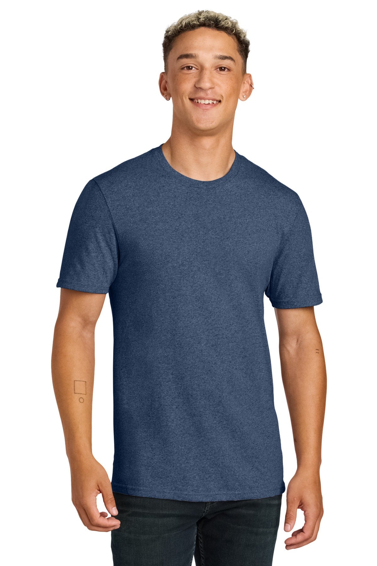 Allmade Unisex Recycled Blend Tee AL2300 in Salvaged Navy Heather