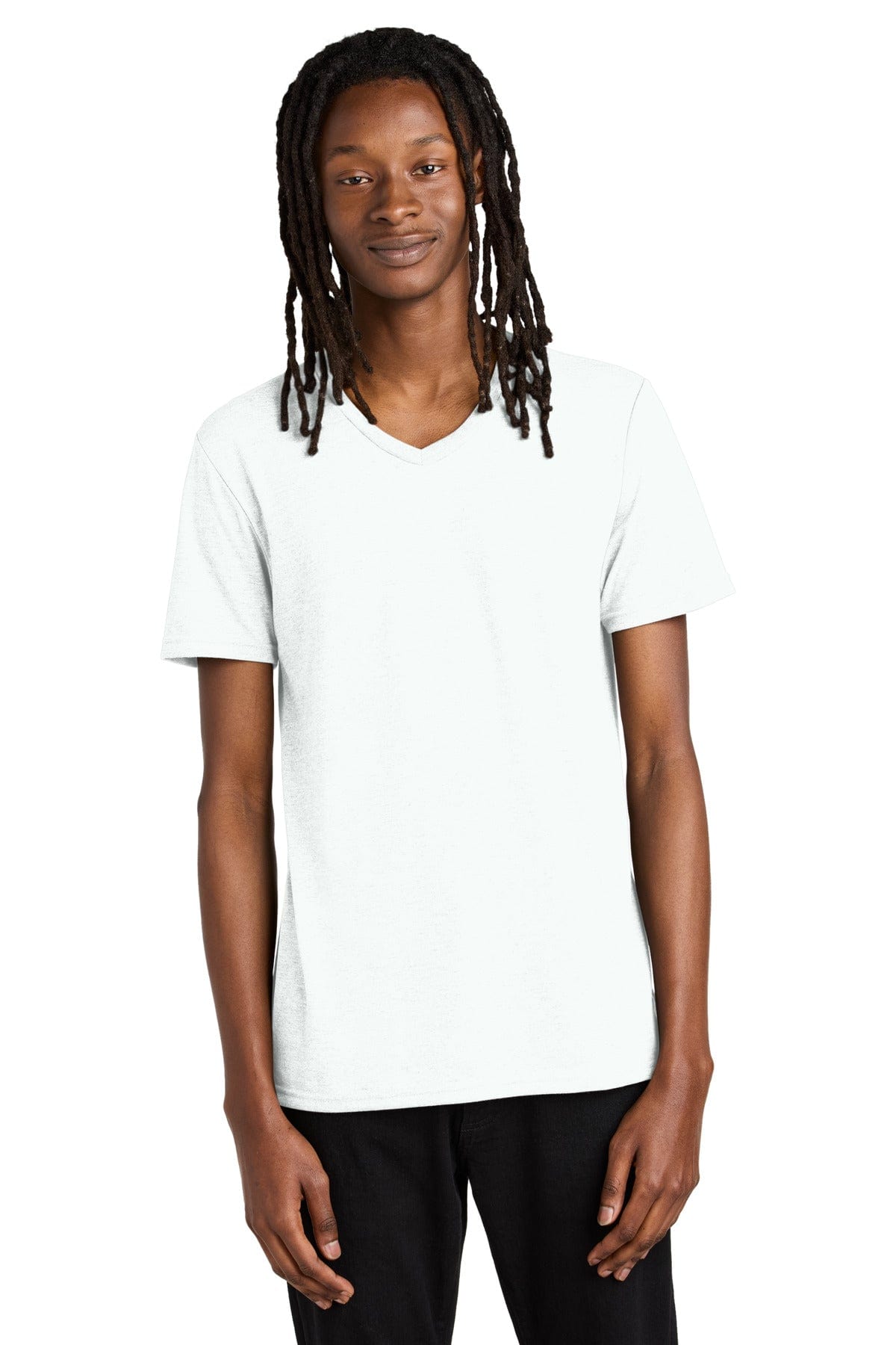 Allmade Unisex Tri-Blend V-Neck Tee AL2014 in Fairly White