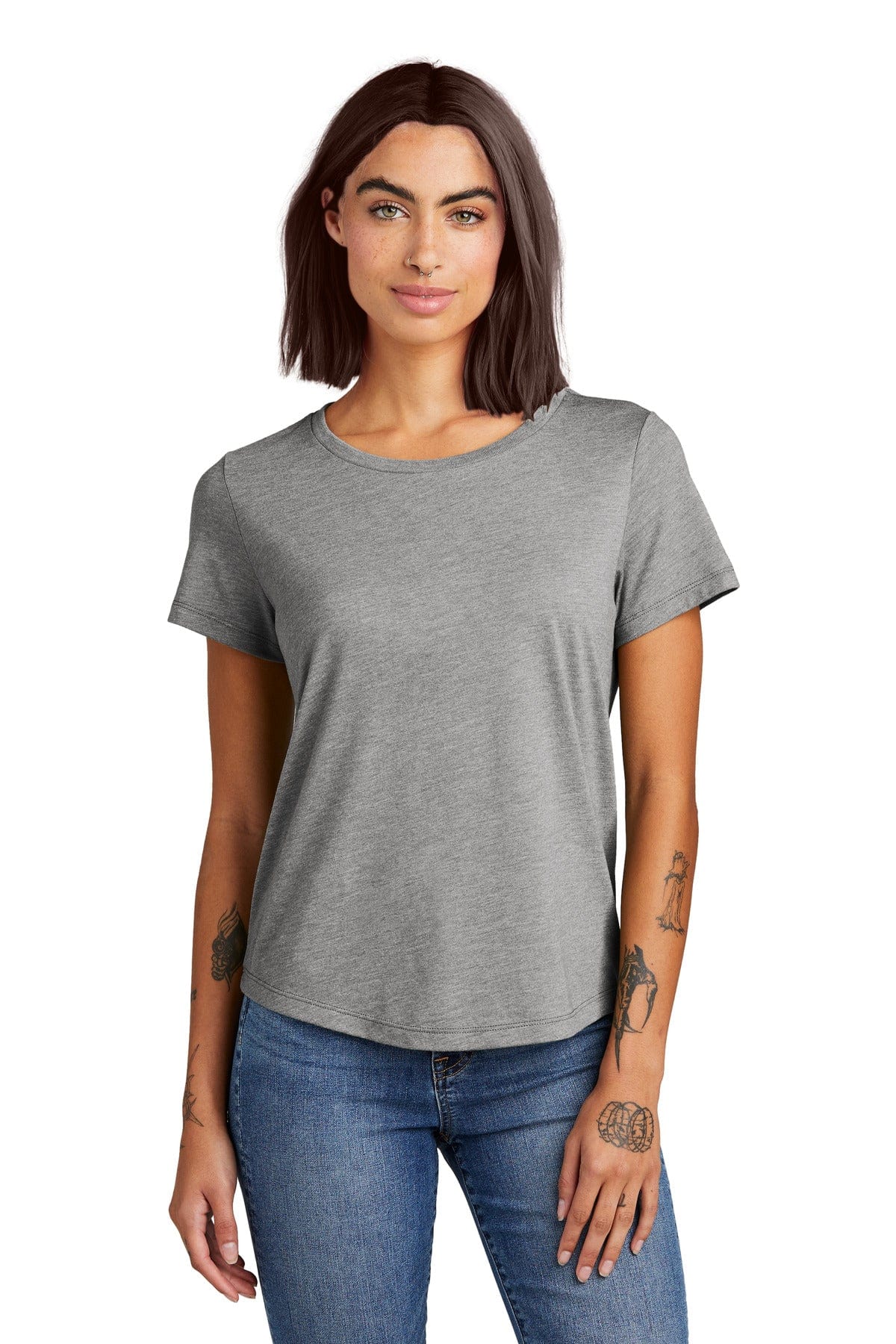 Allmade Women's Relaxed Tri-Blend Scoop Neck Tee AL2015 in 