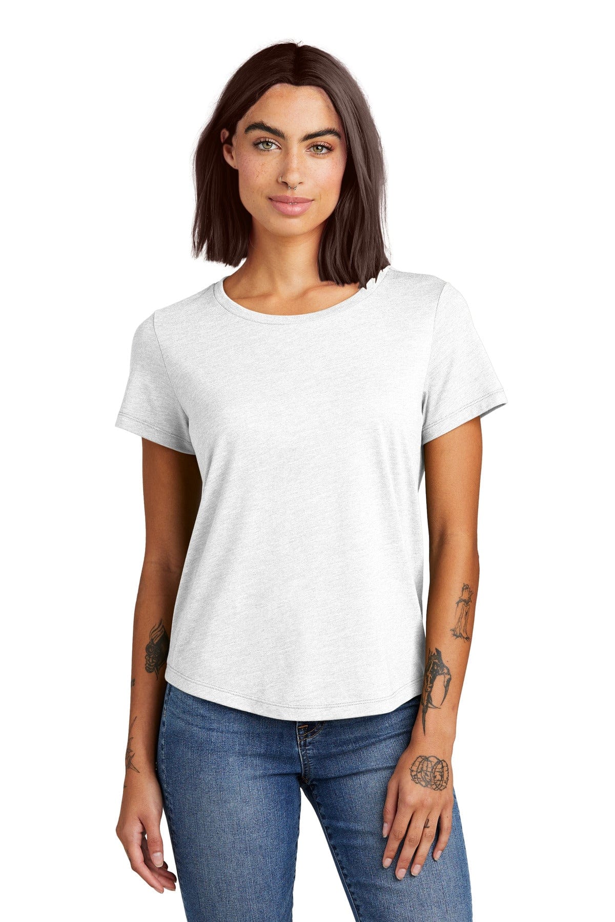 Allmade Women's Relaxed Tri-Blend Scoop Neck Tee AL2015 in 