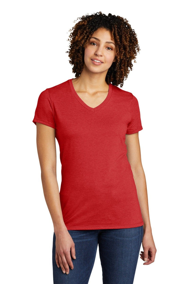 Allmade Women's Tri-Blend V-Neck Tee AL2018 in 