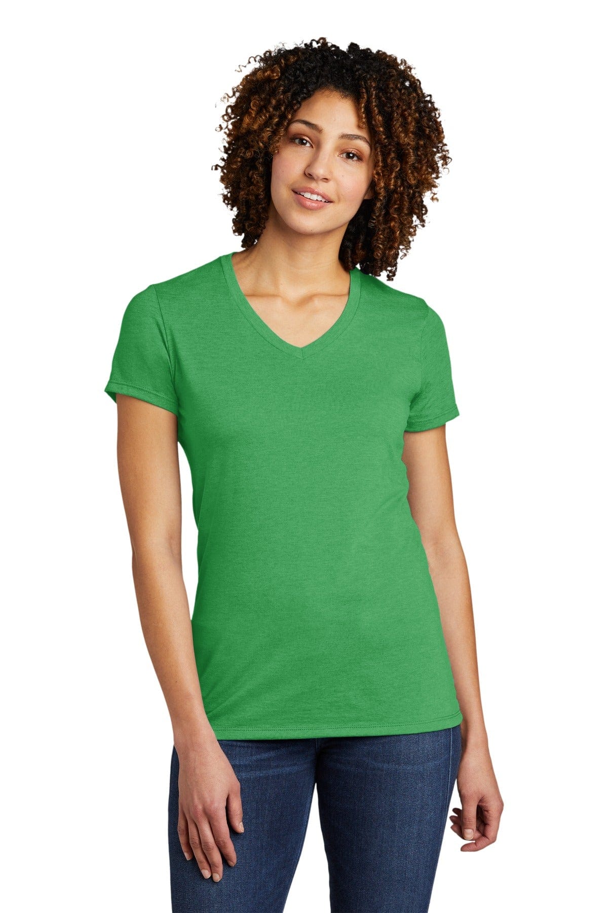 Allmade Women's Tri-Blend V-Neck Tee AL2018 in Enviro Green