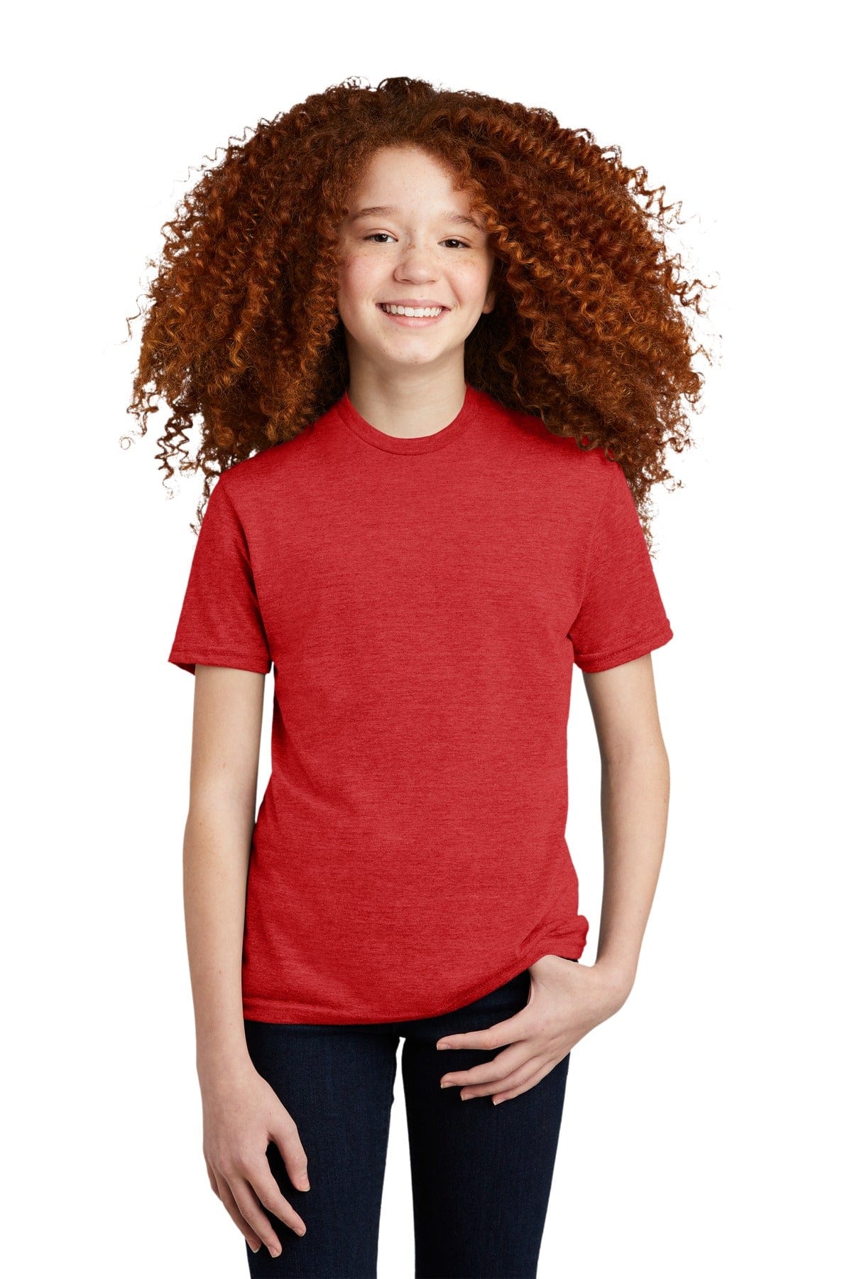 Allmade Youth Tri-Blend Tee AL207 in Rise Up Red