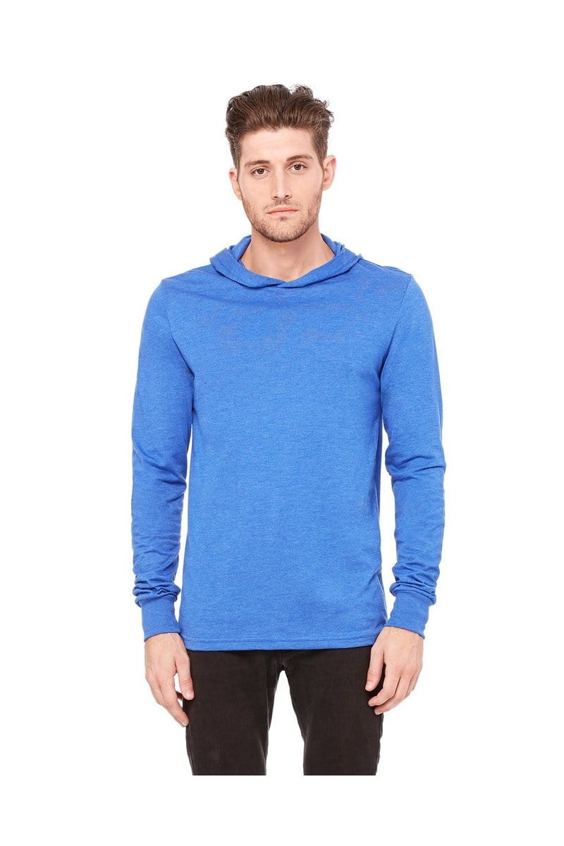 BELLA+CANVAS 3512: Unisex Jersey Long Sleeve Hoodie in 