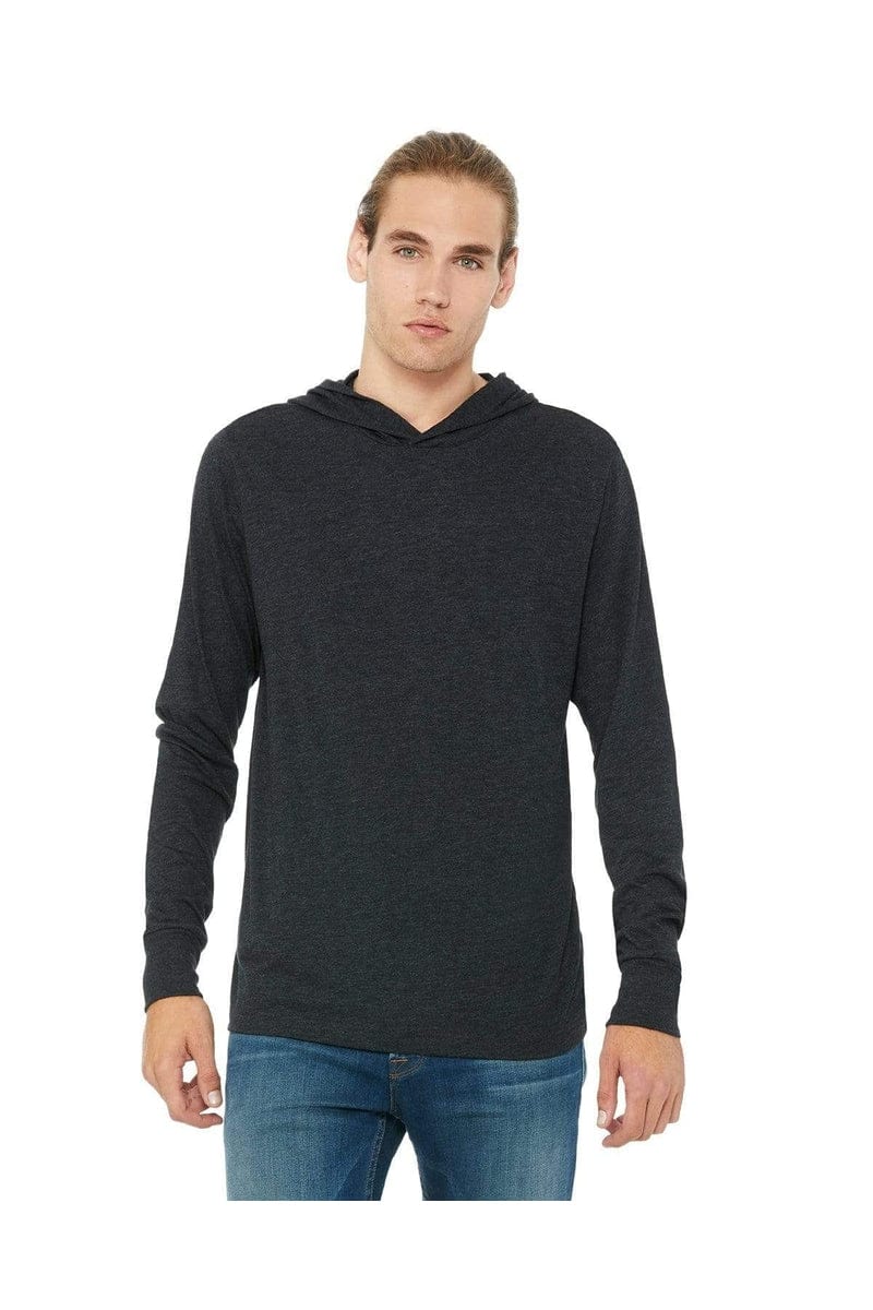 BELLA+CANVAS 3512: Unisex Jersey Long Sleeve Hoodie in 