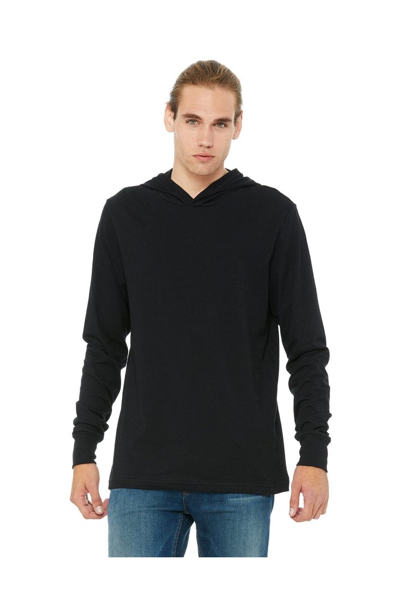 BELLA+CANVAS 3512: Unisex Jersey Long Sleeve Hoodie in 